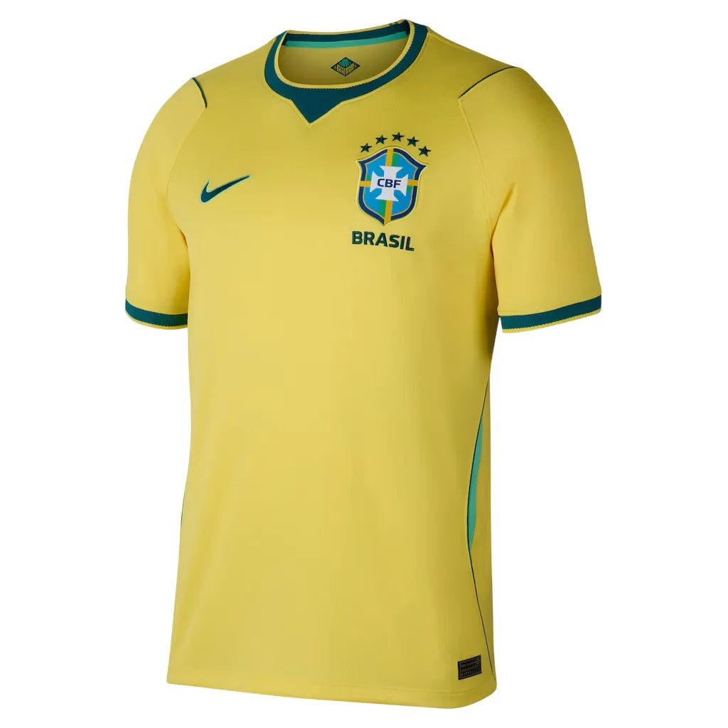 [OFERTA HOJE : Leve 3 pague 2] Camisa Brasil I 2026 Torcedor - Amarela/Azul