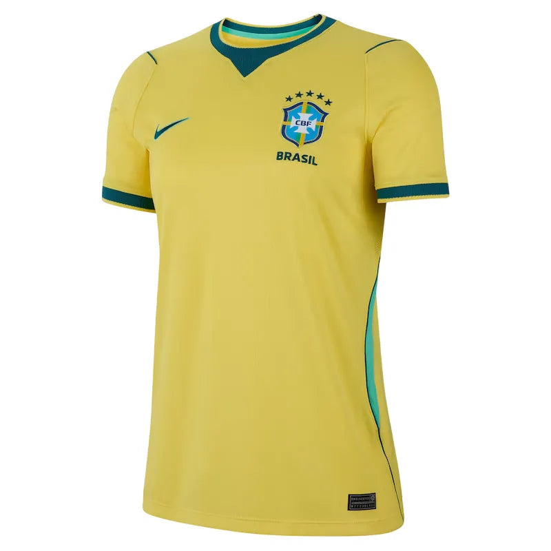 Camisa Brasil Feminina I 2026 - Amarela