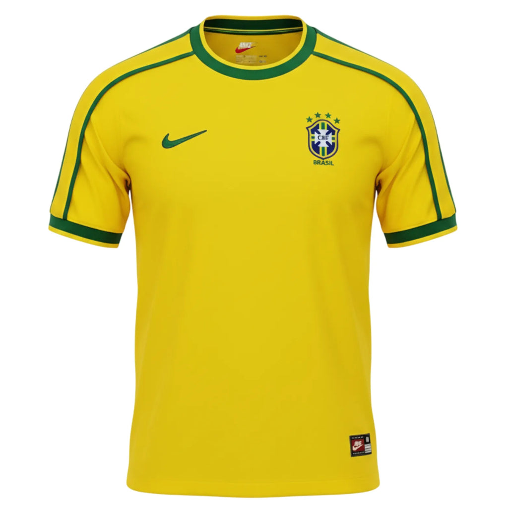 Camisa Brasil I 1998 Retrô - Amarela