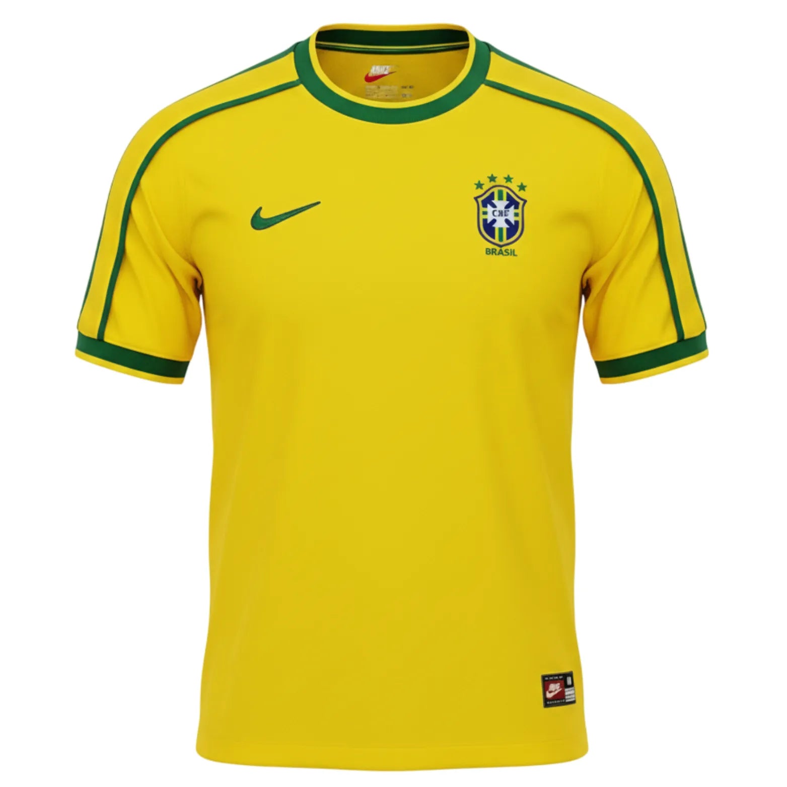 Camisa Brasil I 1998 Retrô - Amarela