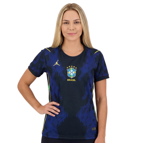 Camisa Brasil Feminina II 2026 - Azul